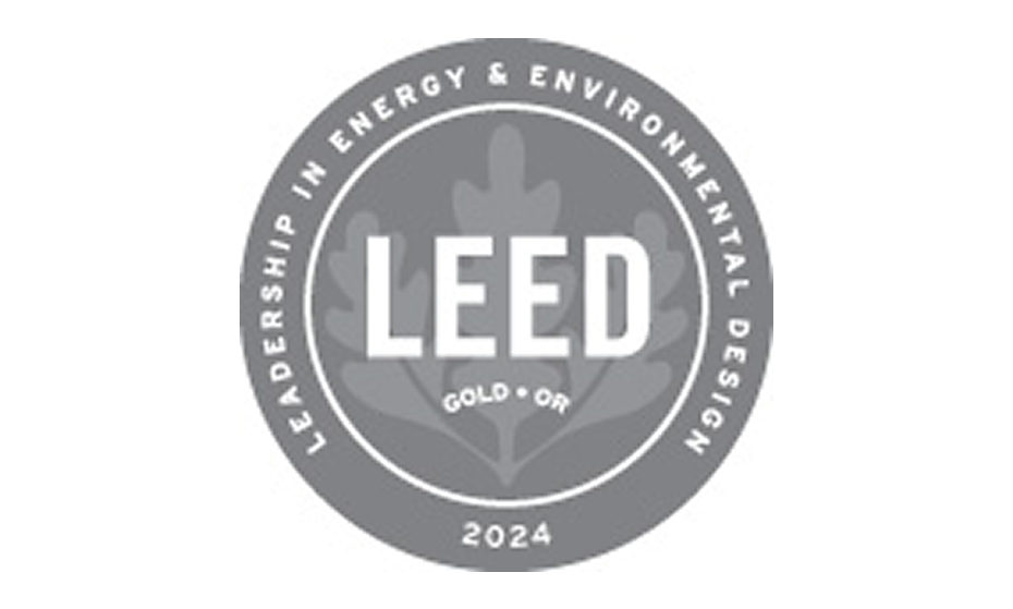 LEED Gold badge from 2024
