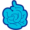 Medical illustration of intestines